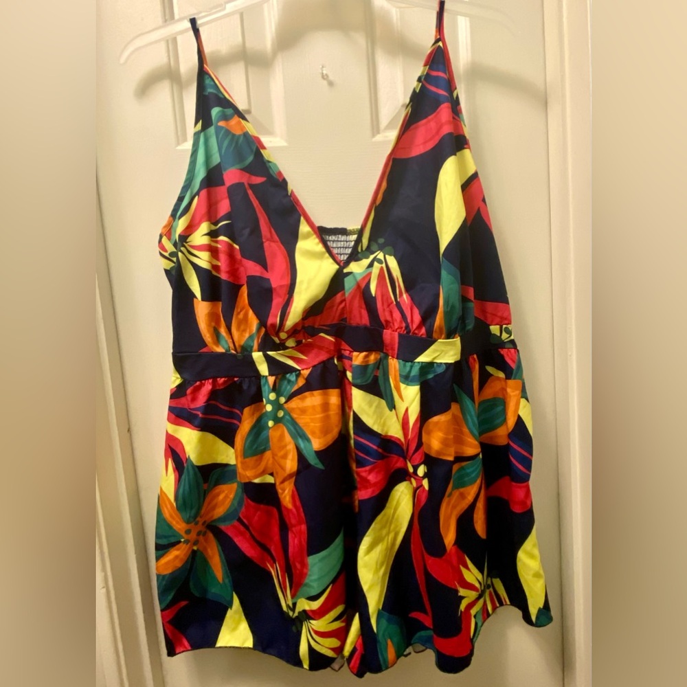 ENC Tropical Print Romper